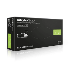 Рукавички нітрилові оглядові Nitrylex BLACK нестерильні неприпудрені  S 100 шт